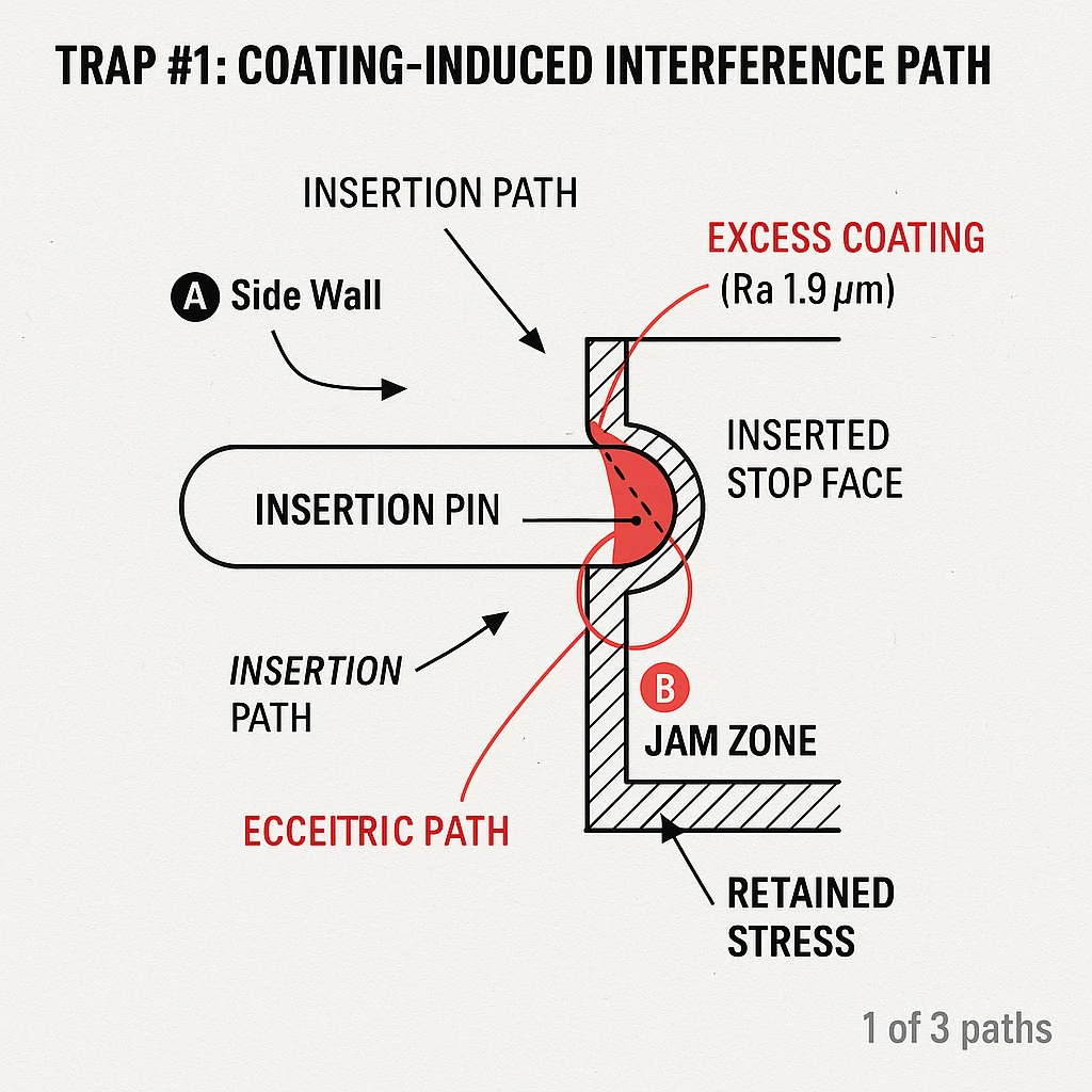 Digital analysis of a part's geometry.